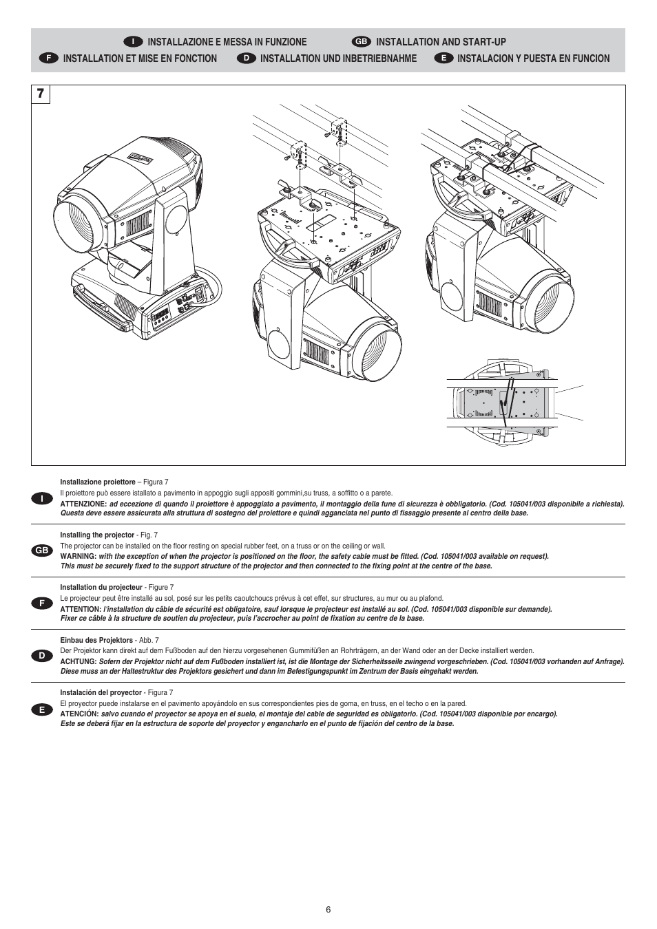 Clay Paky ALPHA WASH TH (C61080) User Manual | Page 6 / 40