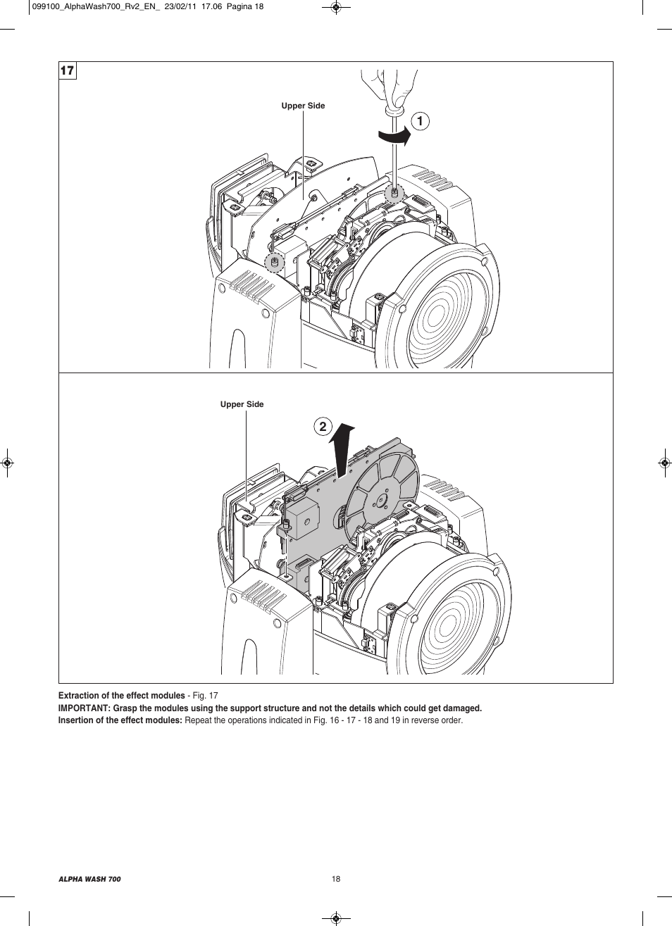 Clay Paky ALPHA WASH 700 (C61350) User Manual | Page 18 / 28