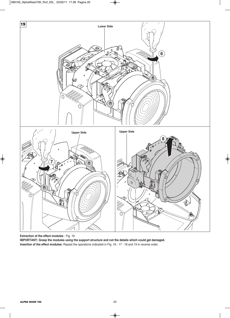 Clay Paky ALPHA WASH 700 (C61350) User Manual | Page 20 / 28