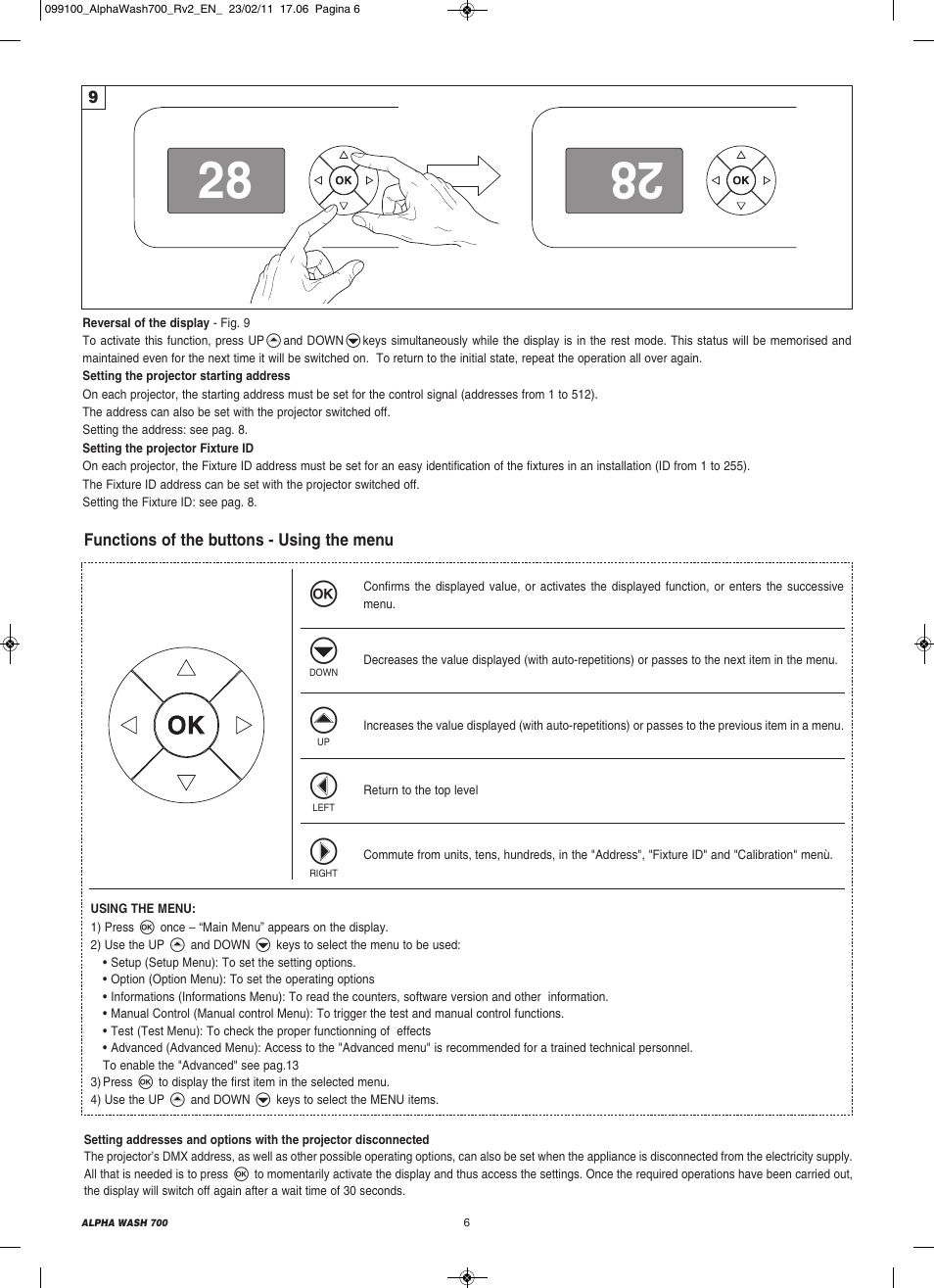 Clay Paky ALPHA WASH 700 (C61350) User Manual | Page 6 / 28