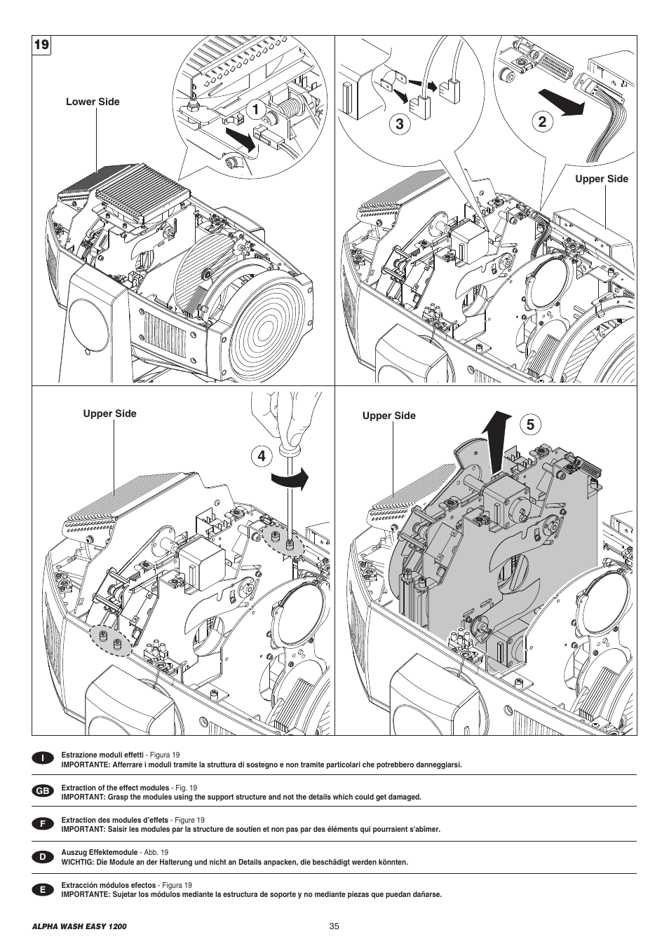 Clay Paky ALPHA WASH EASY 1200 (C61074) User Manual | Page 35 / 40