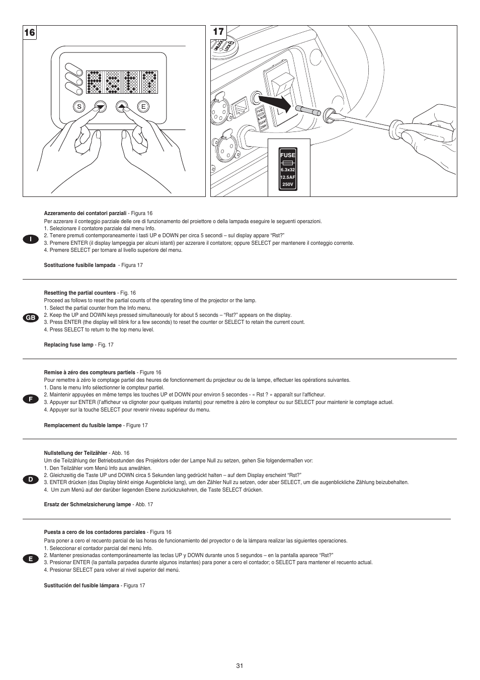 Clay Paky ALPHA WASH HALO 1000 (C61075) User Manual | Page 31 / 36