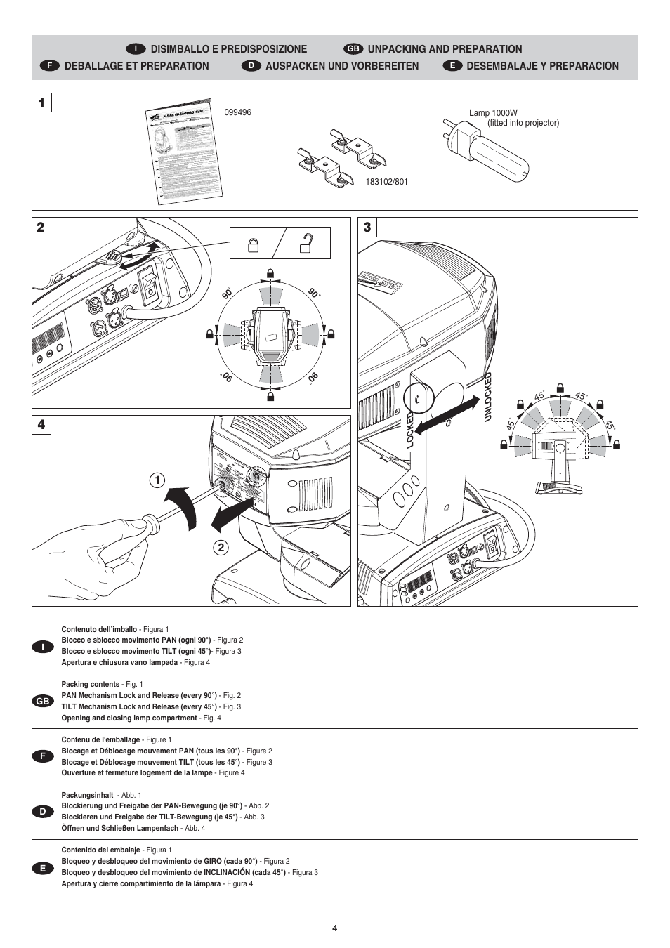 Clay Paky ALPHA WASH HALO 1000 (C61075) User Manual | Page 4 / 36