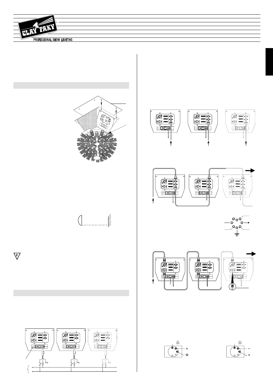 Clay Paky ASTRORAGGI POWER (HSR 400) User Manual | 3 pages