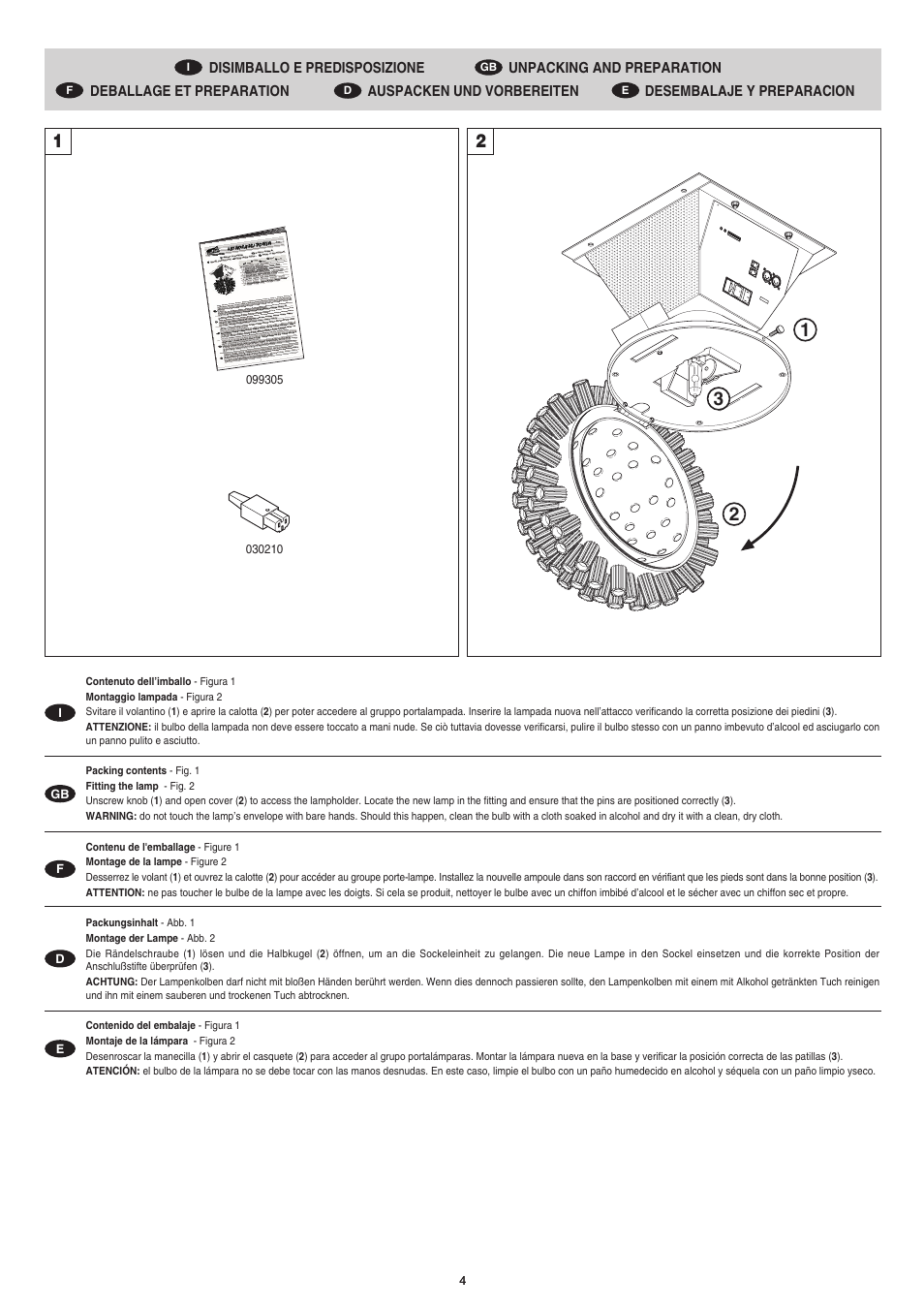 Clay Paky ASTRORAGGI POWER (HSR 400) User Manual | Page 4 / 12