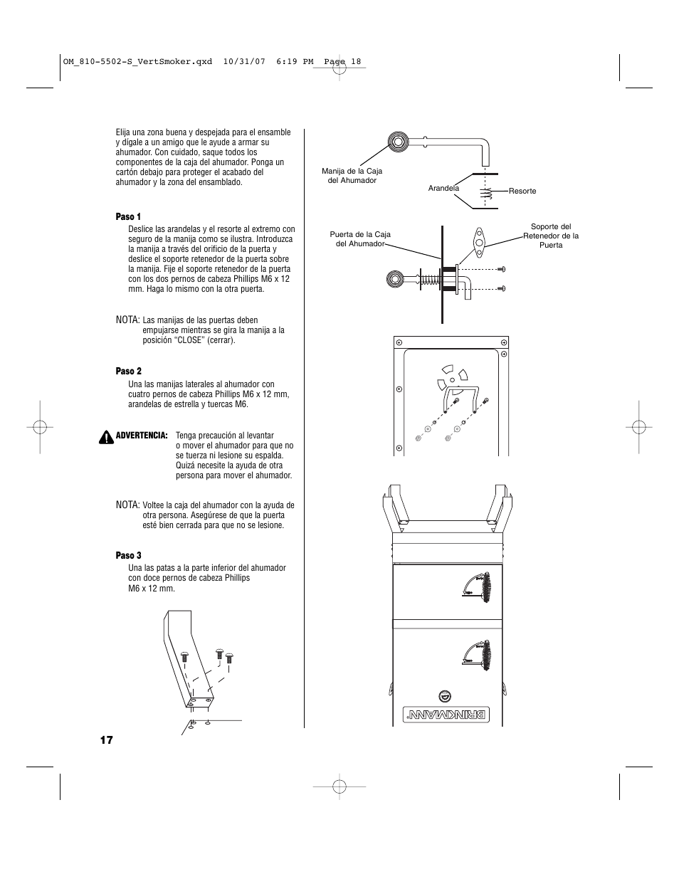 Brinkmann 810-5502-S User Manual | Page 18 / 28