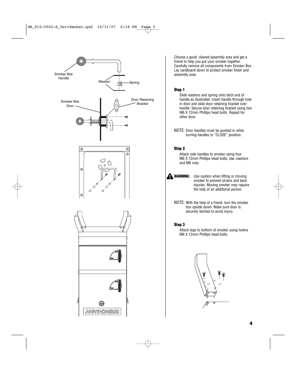 Brinkmann 810-5502-S User Manual | Page 5 / 28