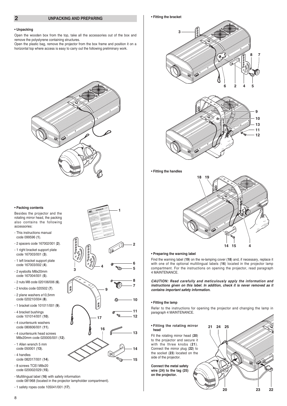 Clay Paky ASTROSCAN (HMI 1200) User Manual | Page 2 / 6