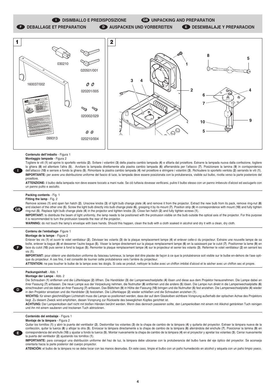 Clay Paky ATLAS (HMI 575W) User Manual | Page 4 / 12