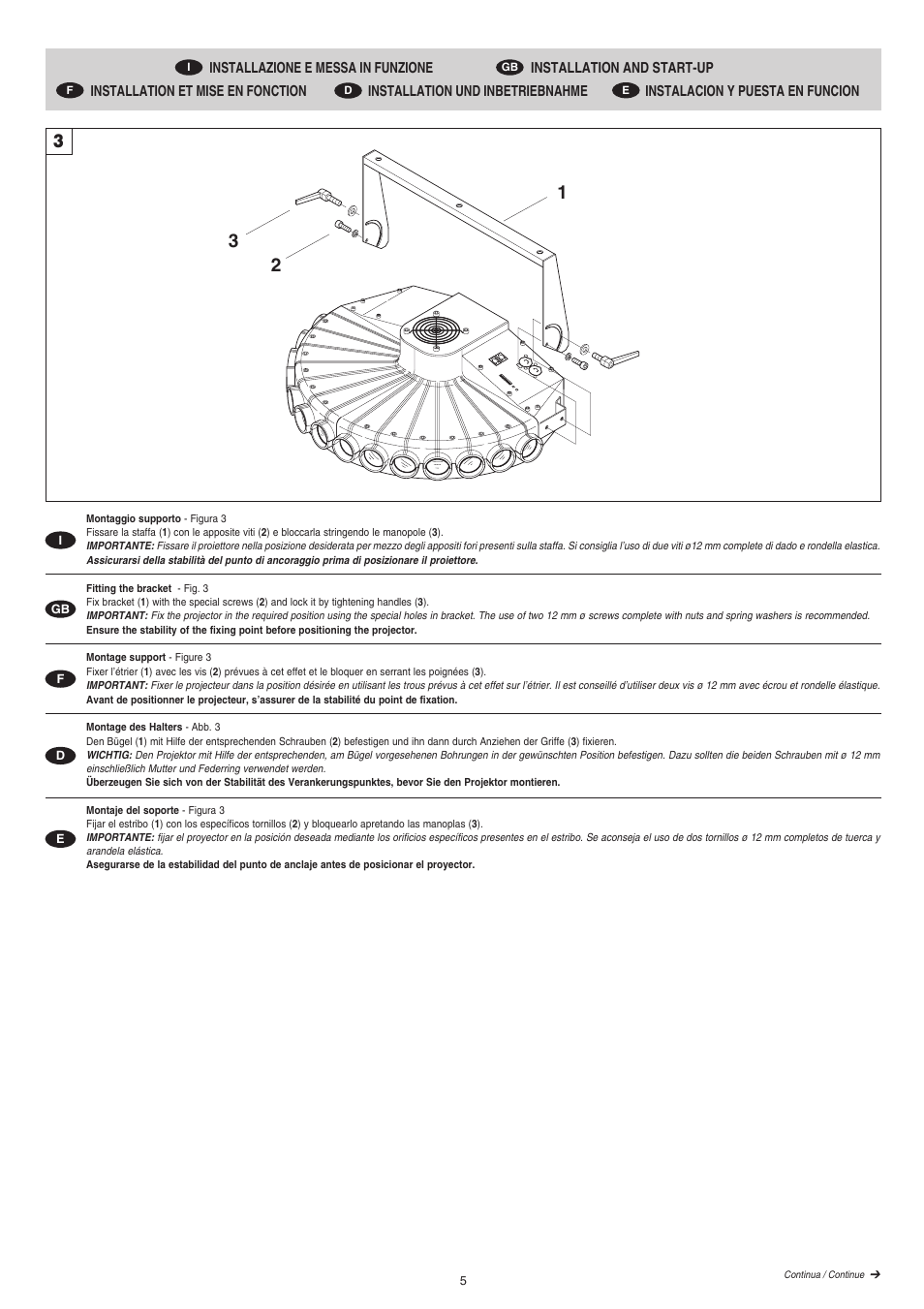 Clay Paky ATLAS (HMI 575W) User Manual | Page 5 / 12