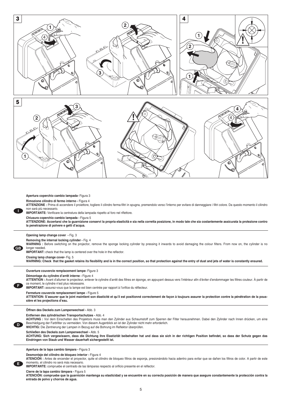 Clay Paky CP COLOR 150-E (CDM 150W) User Manual | Page 5 / 20