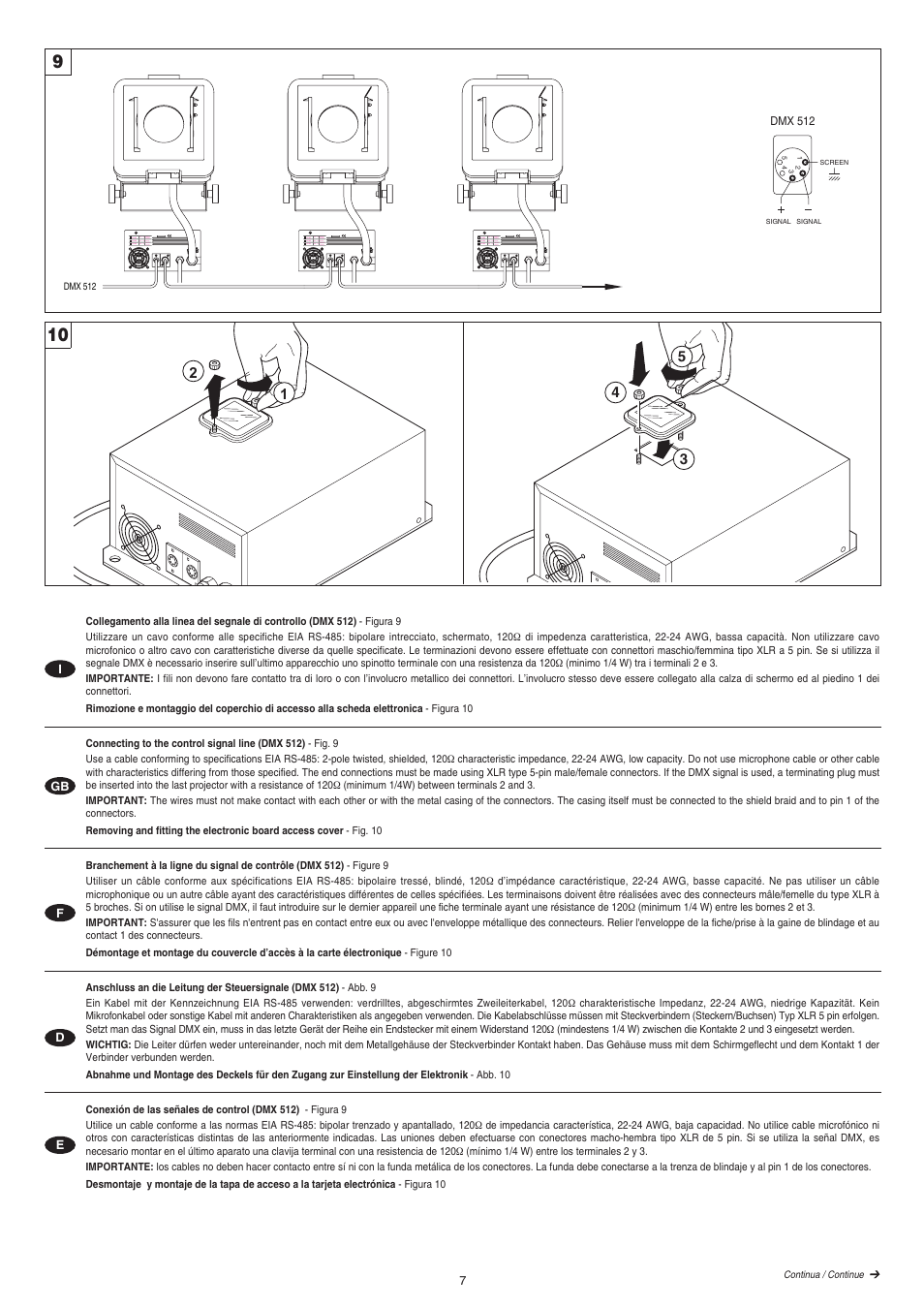 Clay Paky CP COLOR 400 (HSR 400W) User Manual | Page 7 / 18