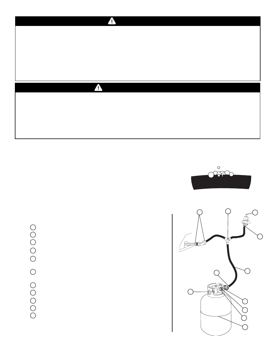 Advertencia peligro, Pruebas de detección de fugas, Cuándo realizar una prueba de detección de fugas | Verificación de ausencia de fugas | Brinkmann Heavy Duty 2415 User Manual | Page 40 / 64