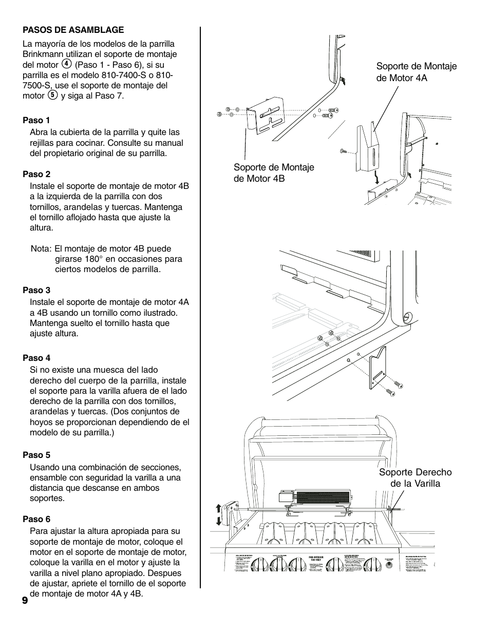 Brinkmann Charmglow Universal Rotisserie User Manual | Page 10 / 16