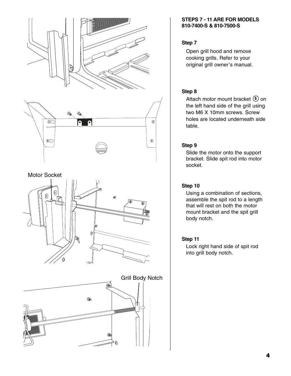 Brinkmann Charmglow Universal Rotisserie User Manual | Page 5 / 16