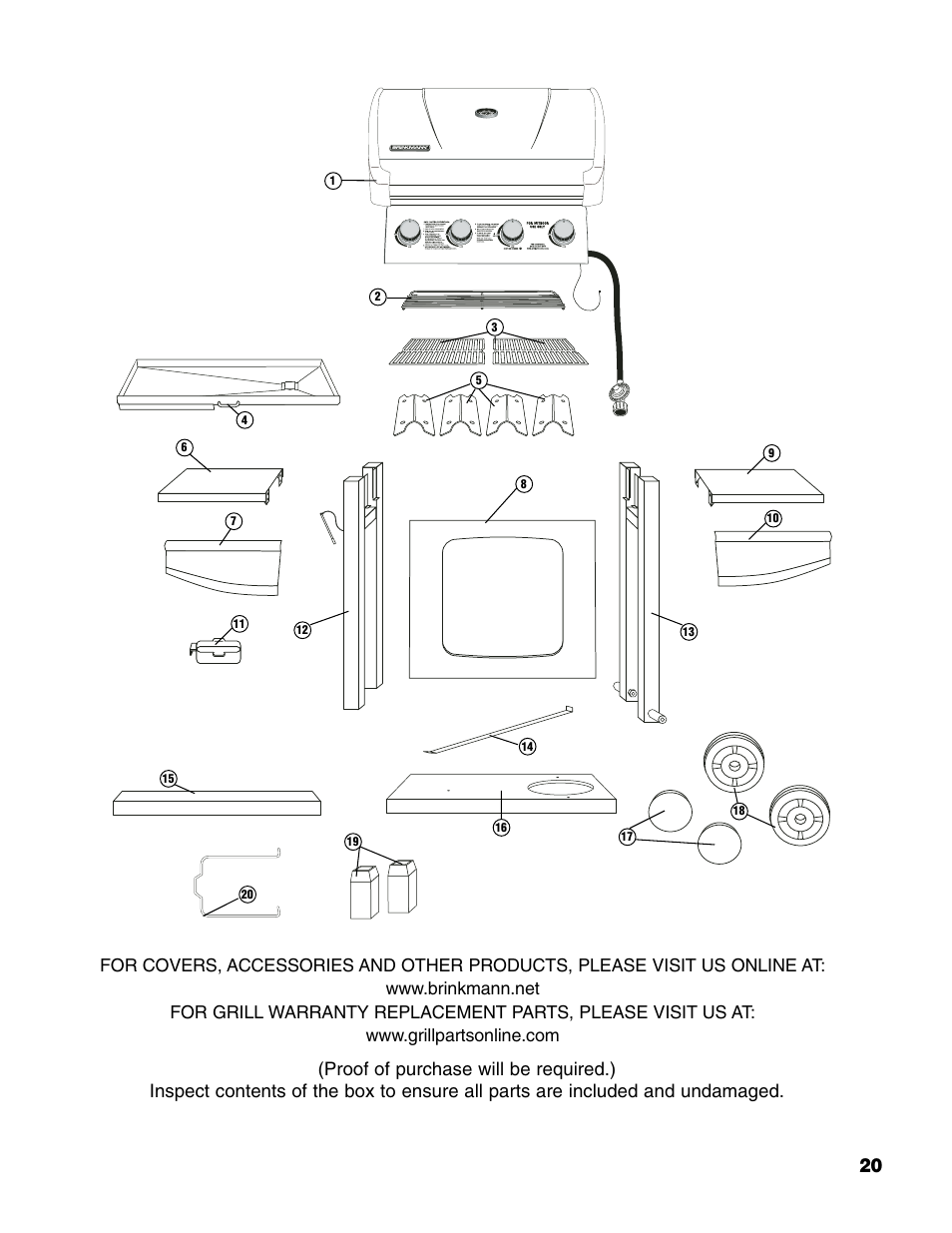 Brinkmann 4 Burner Gas Grill User Manual | Page 21 / 60