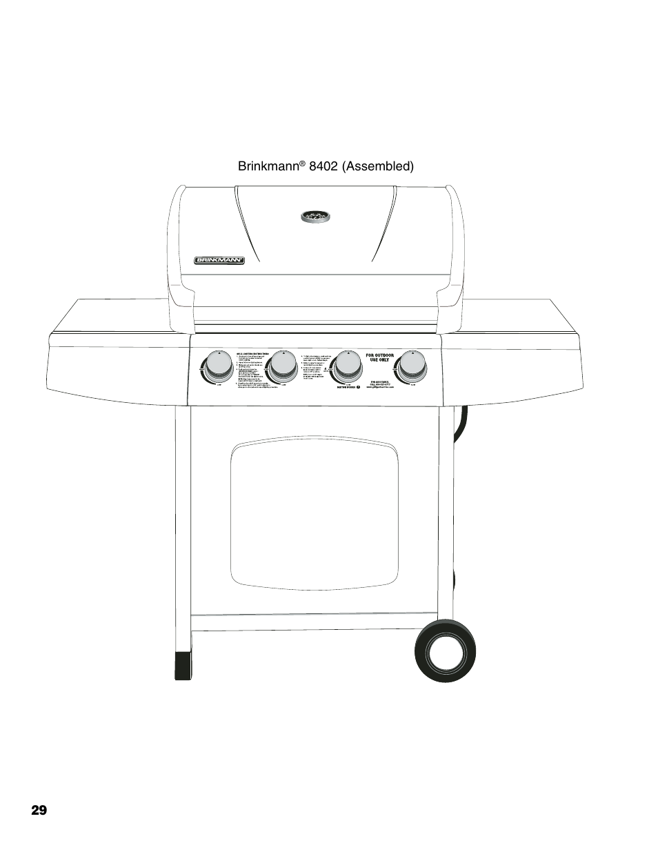 Brinkmann 4 Burner Gas Grill User Manual | Page 30 / 60
