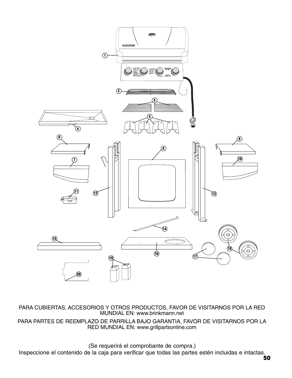 Brinkmann 4 Burner Gas Grill User Manual | Page 51 / 60