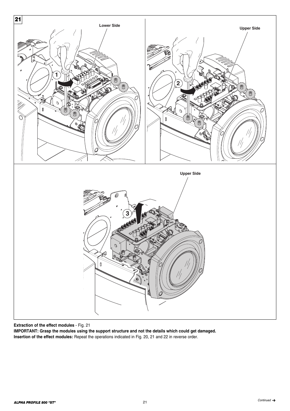 Clay Paky ALPHA PROFILE 800 ST (C61385) User Manual | Page 21 / 32