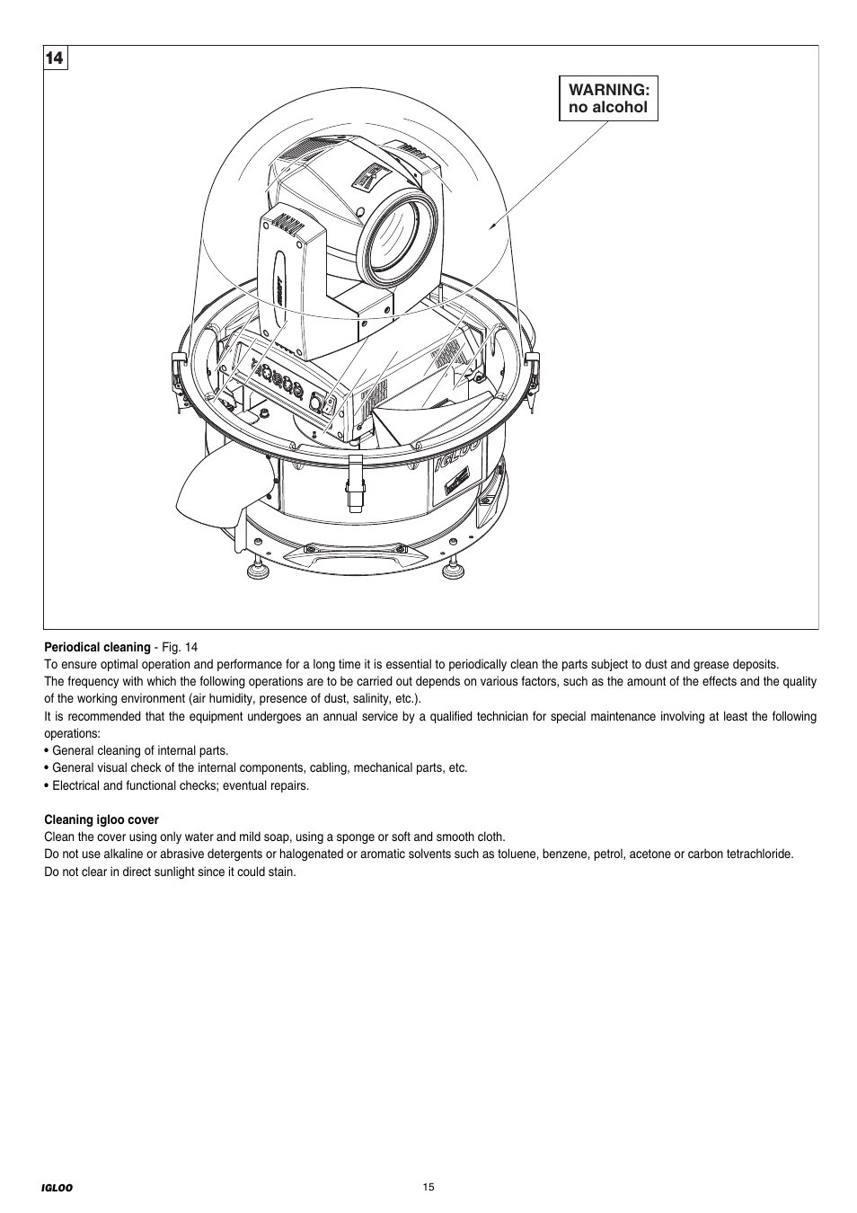 Clay Paky IGLOO EASY (C61198) User Manual | Page 15 / 16