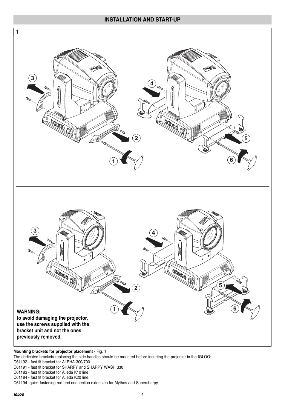 Clay Paky IGLOO EASY (C61198) User Manual | Page 4 / 16
