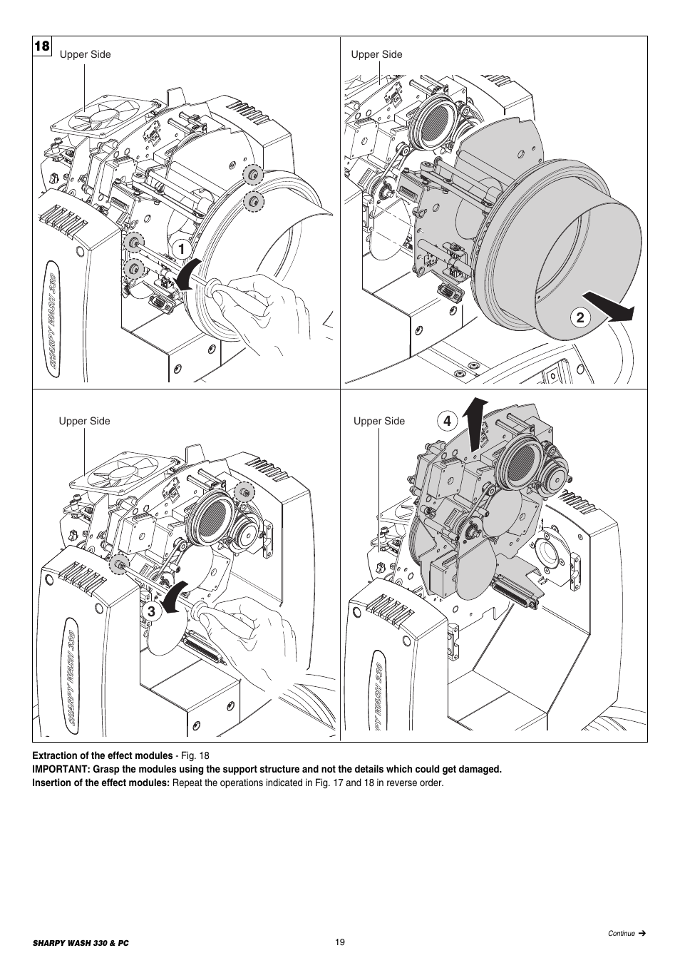 Clay Paky SHARPY WASH 330 PC (C61379) User Manual | Page 19 / 28