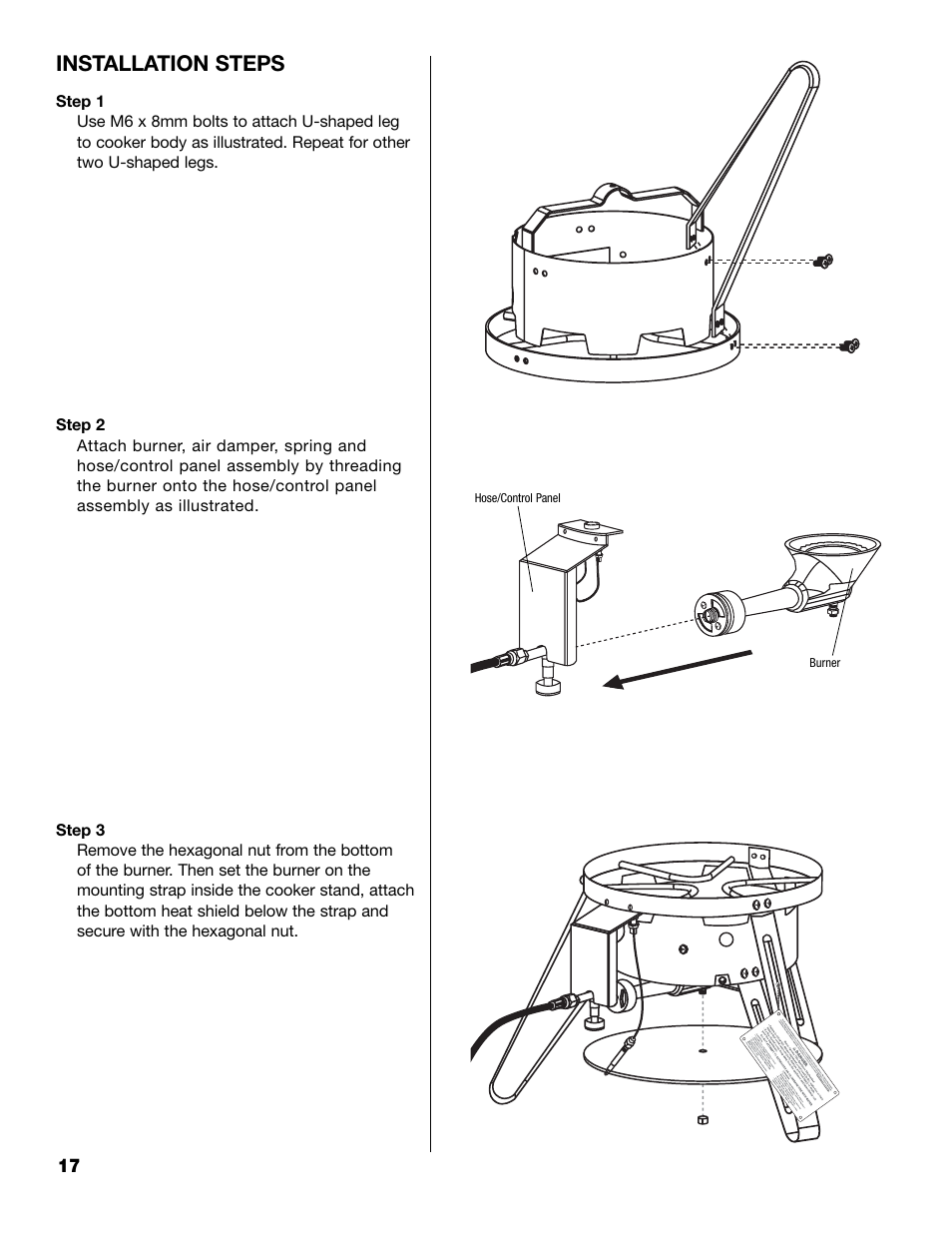 Installation steps | Brinkmann 815-4001-S User Manual | Page 18 / 40