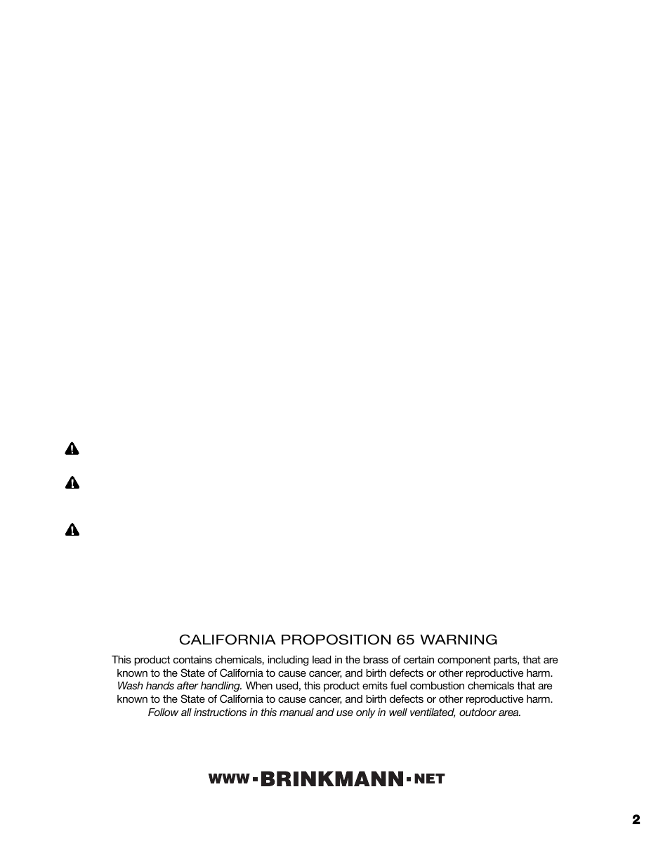 Brinkmann 815-4001-S User Manual | Page 3 / 40