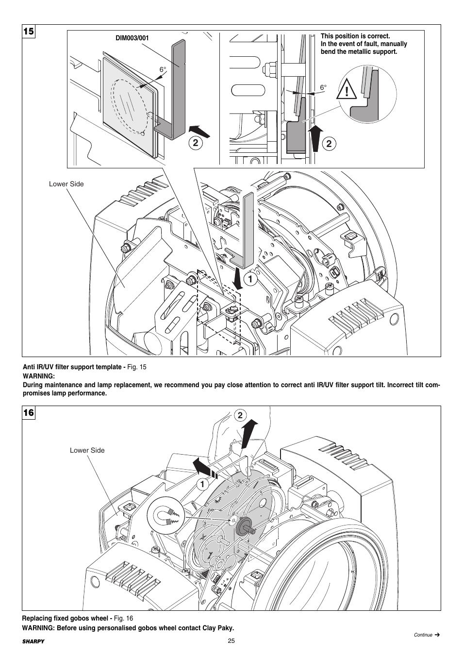 Clay Paky SHARPY (C61375) User Manual | Page 25 / 36