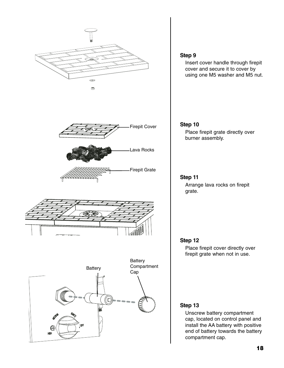 Brinkmann Gas FirePit User Manual | Page 19 / 40