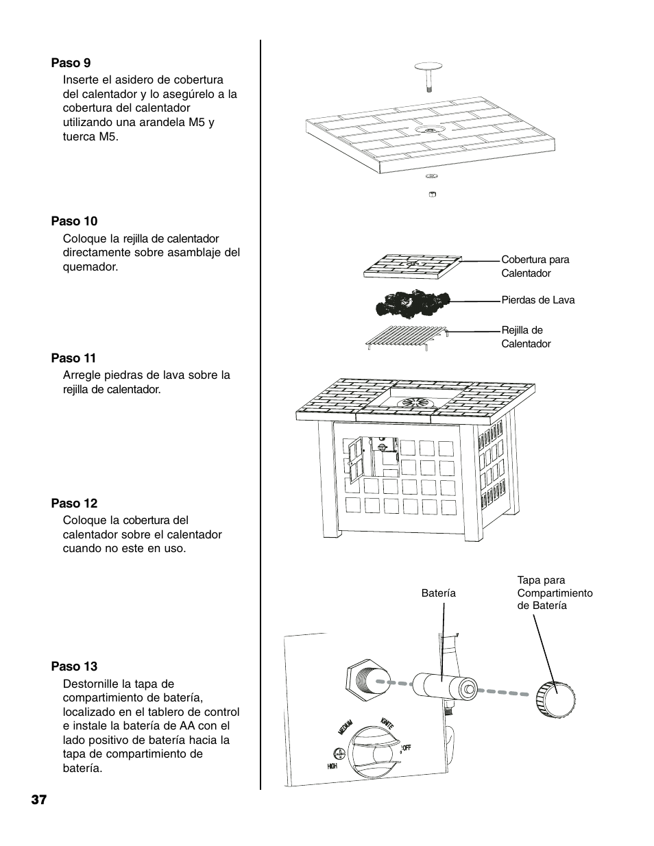 Brinkmann Gas FirePit User Manual | Page 38 / 40