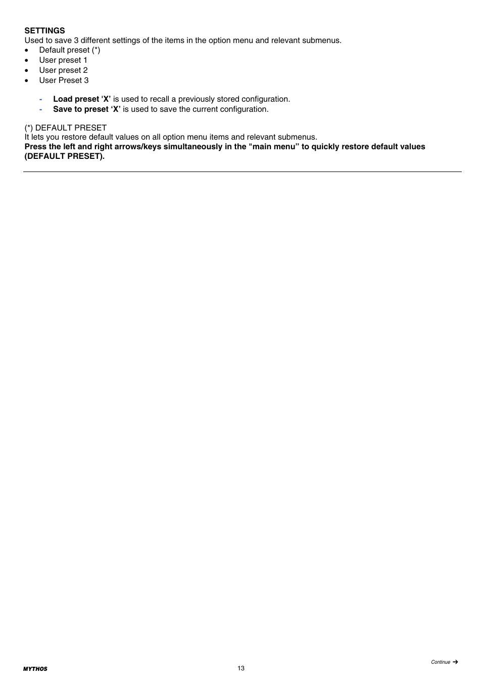 Clay Paky MYTHOS (C61391) PRELIMINARY User Manual | Page 13 / 32