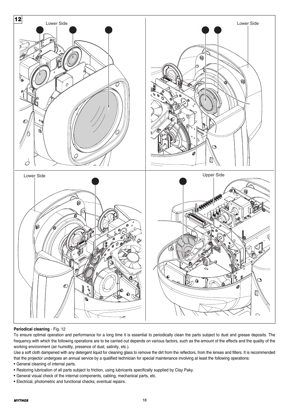 Clay Paky MYTHOS (C61391) PRELIMINARY User Manual | Page 18 / 32