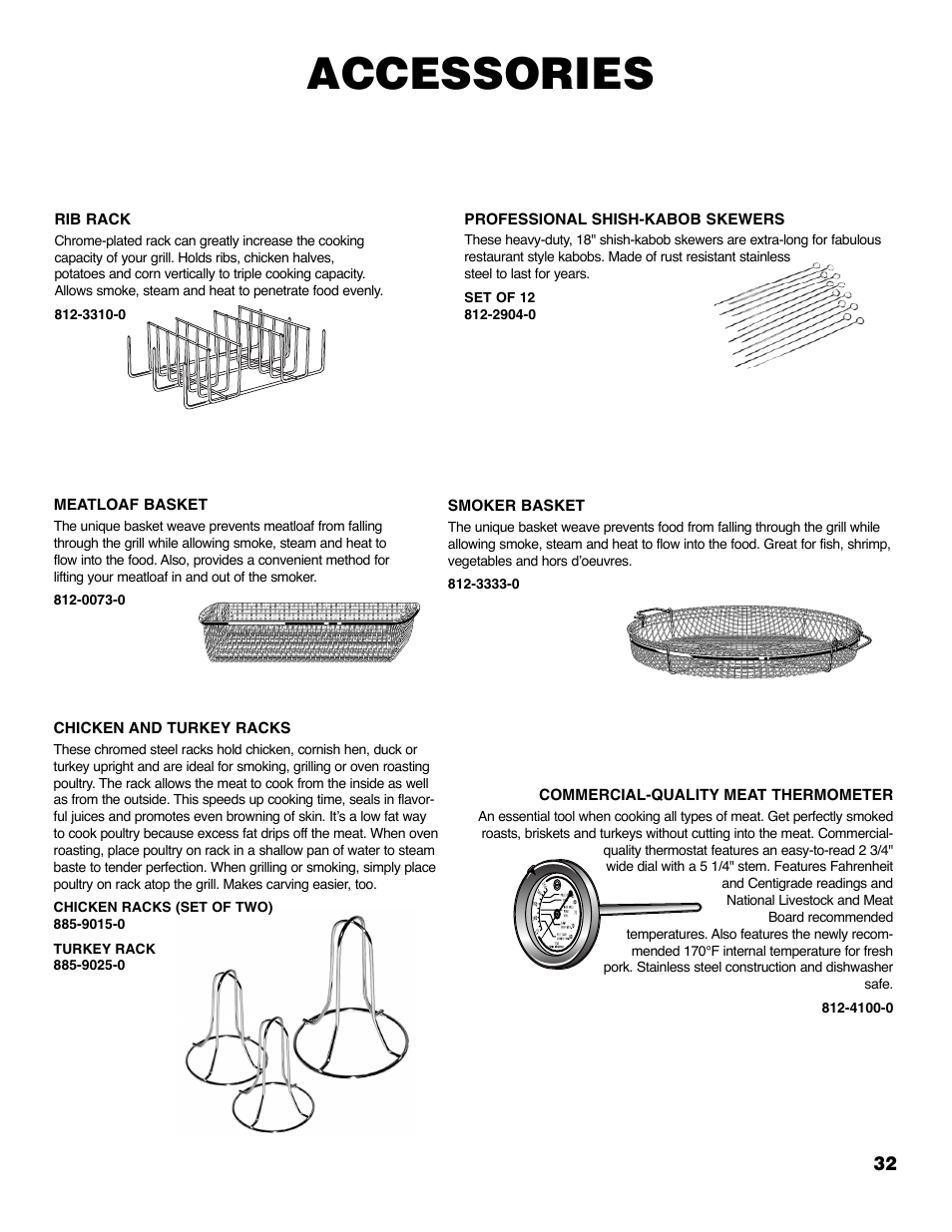Accessories | Brinkmann ProSeries 4655 User Manual | Page 33 / 36