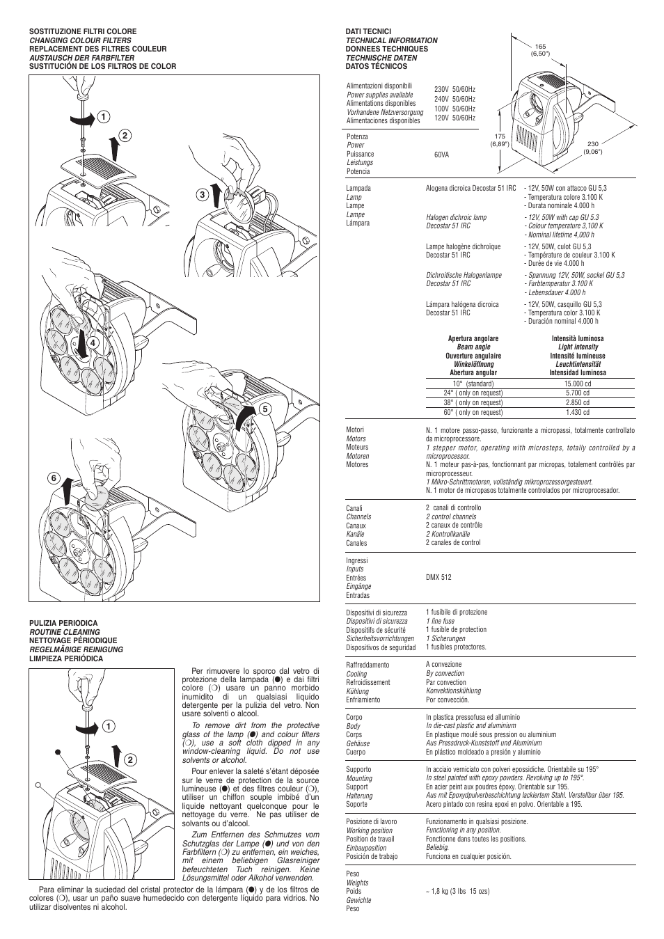 Clay Paky POINT (12V 50W) User Manual | Page 3 / 4