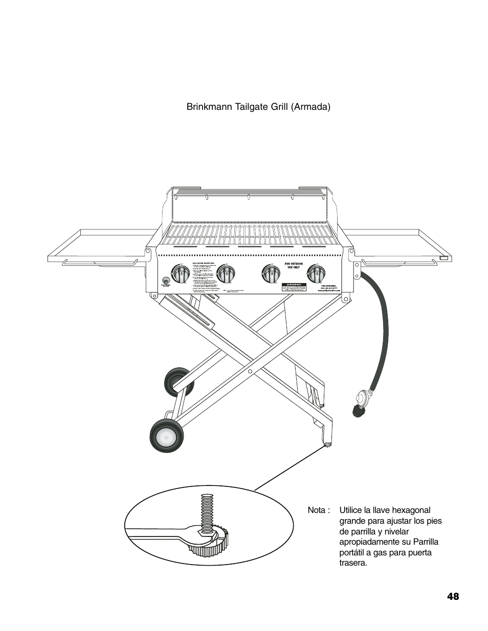 Brinkmann Portable Tailgate Gas Grill User Manual | Page 49 / 52
