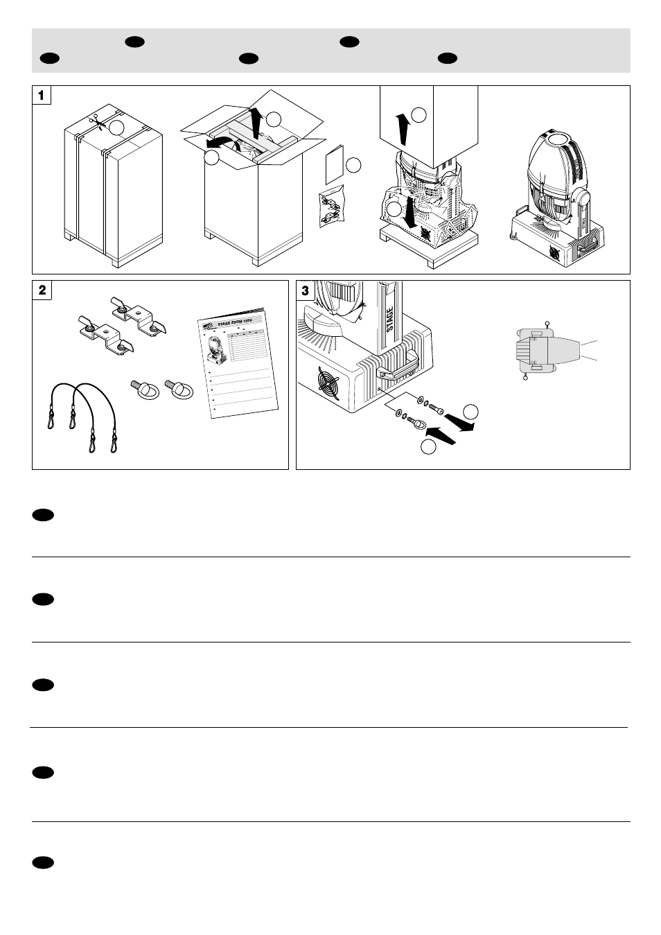 Clay Paky STAGE ZOOM 1200 (HMI 1200W/S) User Manual | Page 4 / 17