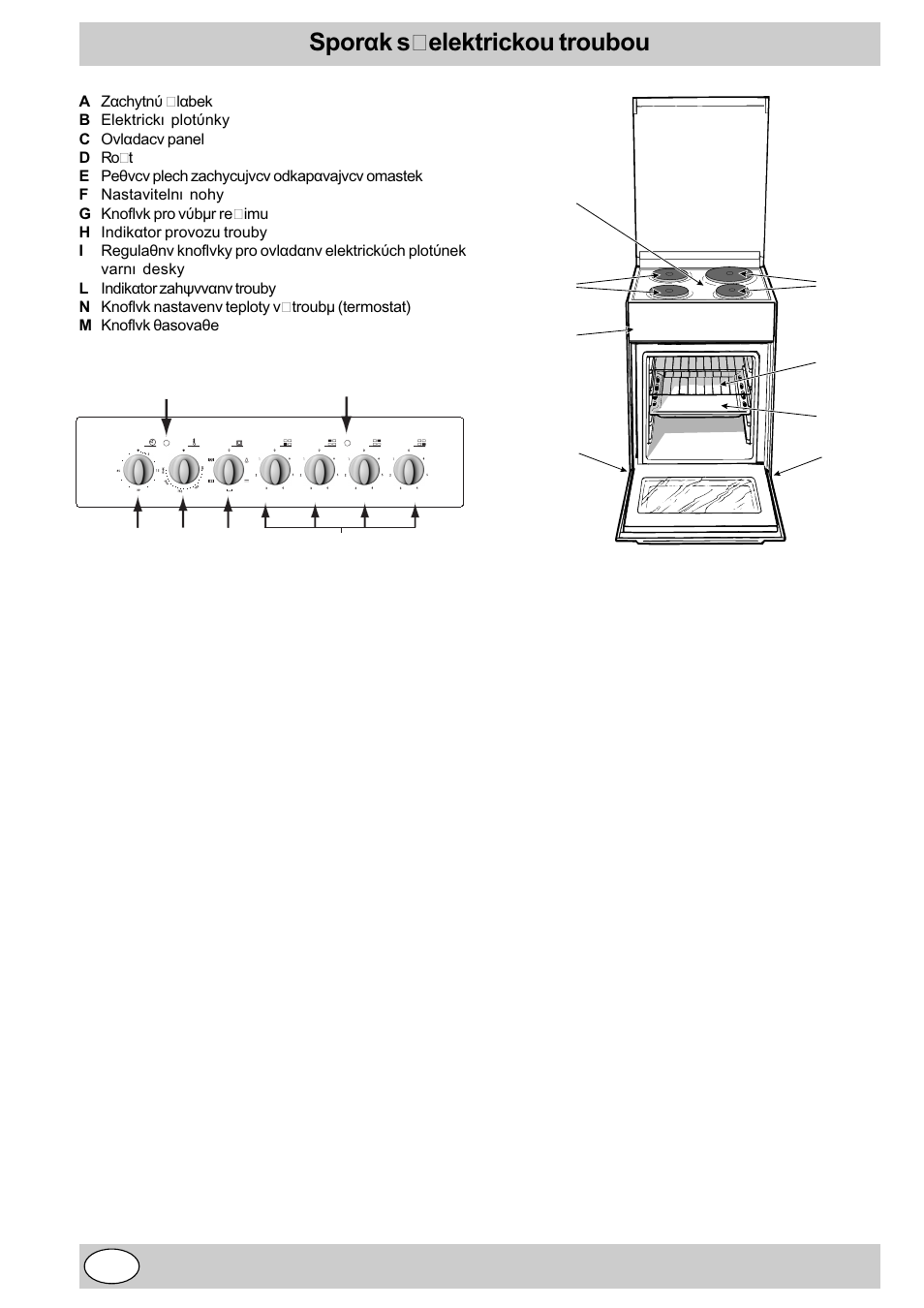 Sporák s elektrickou troubou | Indesit K3E11/R User Manual | Page 22 / 49