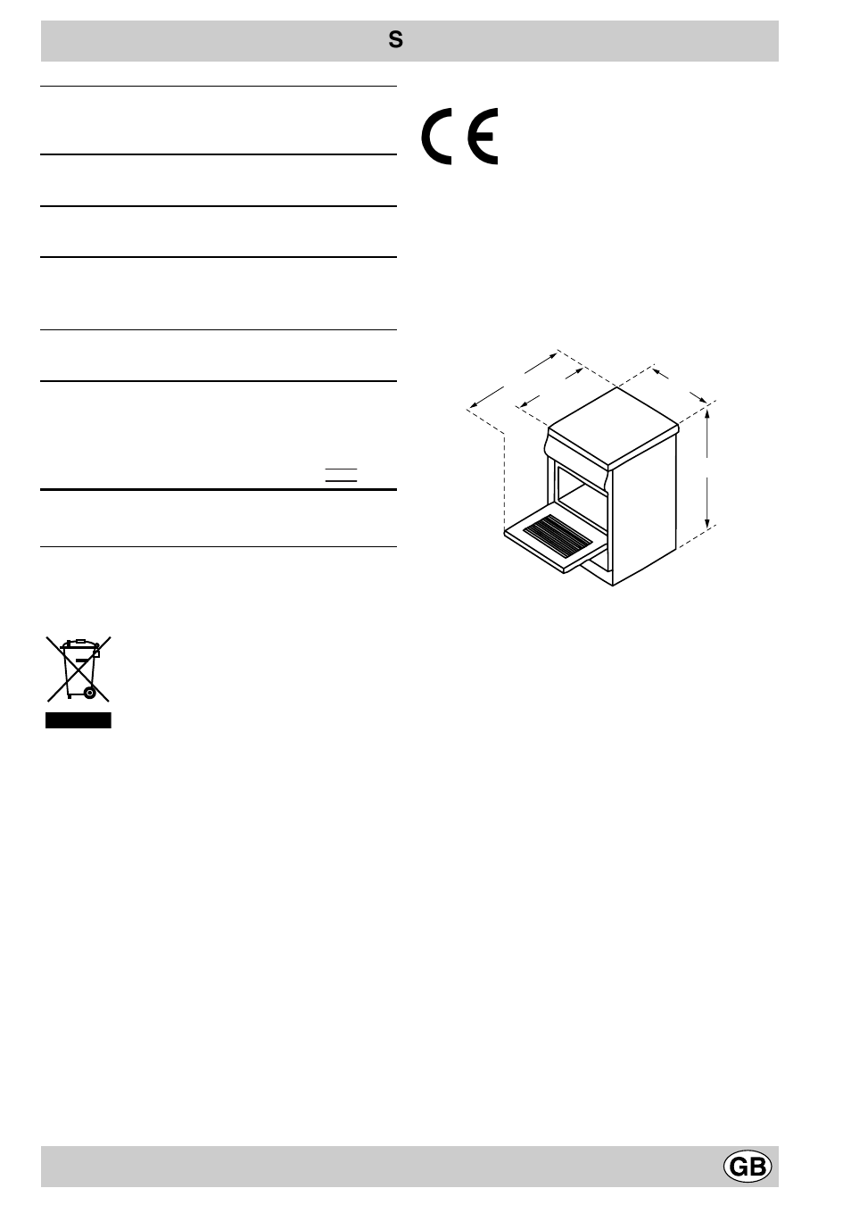Technical specifications | Indesit K3E11/R User Manual | Page 5 / 49
