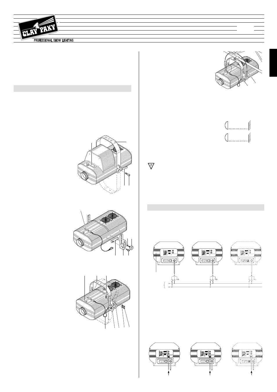 Clay Paky TIGER C.C. (HMI 1200) User Manual | 4 pages