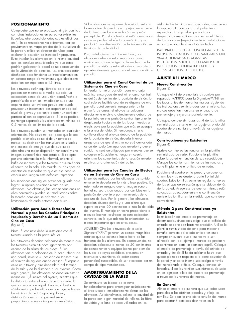 Bowers & Wilkins 7 NT User Manual | Page 10 / 23