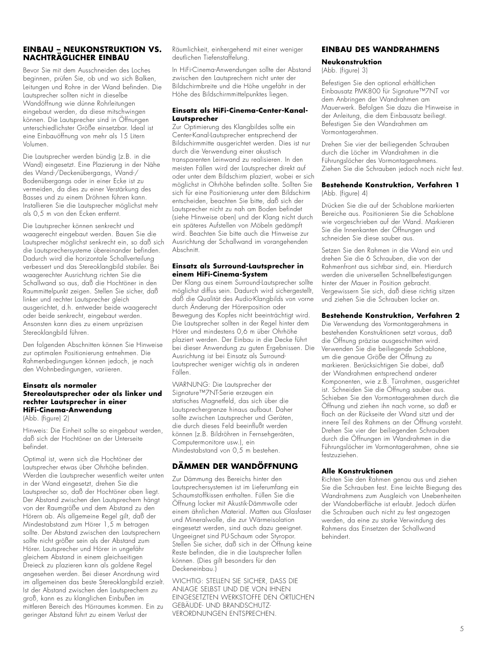 Bowers & Wilkins 7 NT User Manual | Page 8 / 23