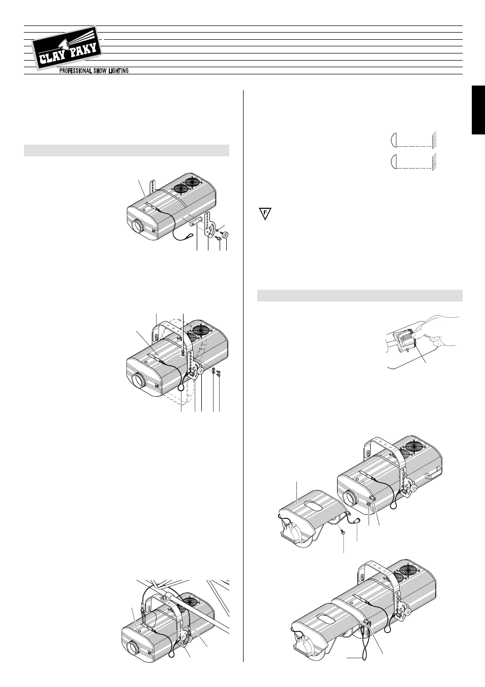 Clay Paky TIGER SCAN (HMI 1200) User Manual | 5 pages