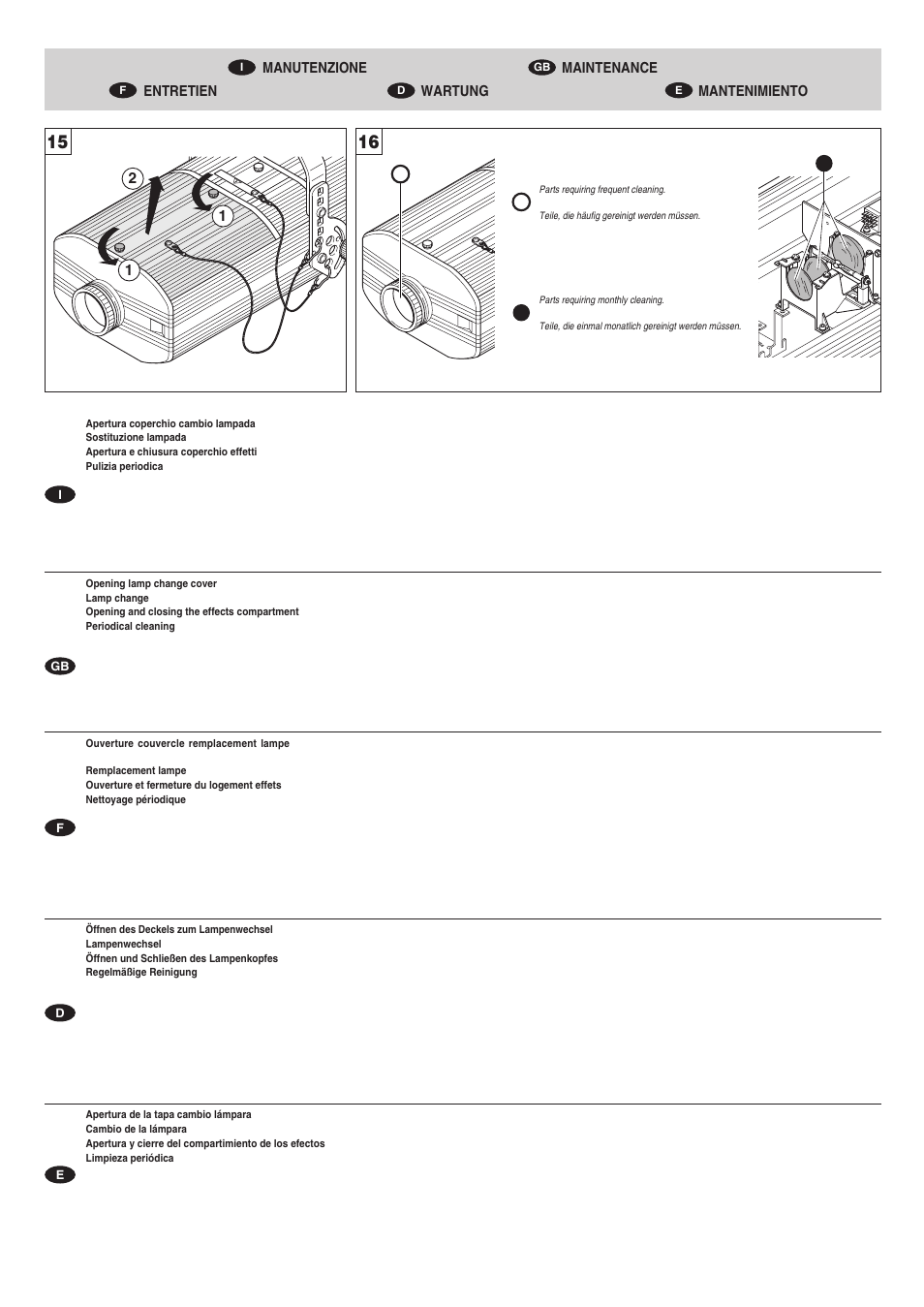 Clay Paky V.I.P. 1200 (HMI 1200W/GS) User Manual | Page 10 / 14