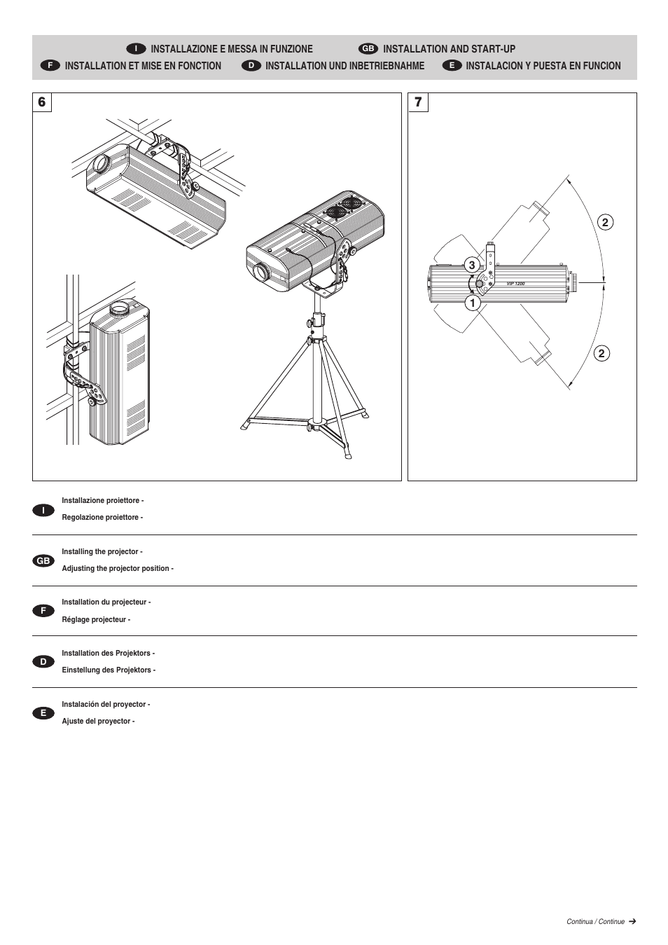 Clay Paky V.I.P. 1200 (HMI 1200W/GS) User Manual | Page 6 / 14
