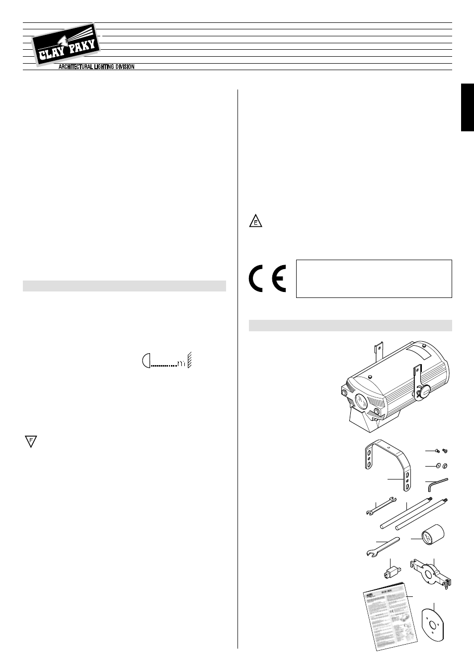 Clay Paky V.I.P. DIA (HTI / HMD 300) User Manual | 4 pages