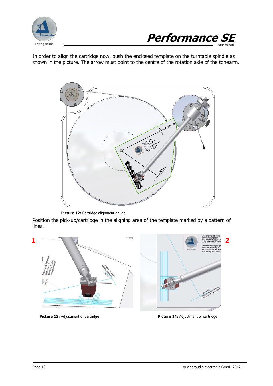 Performance se | Clearaudio PERFORMANCE SE User Manual | Page 13 / 21