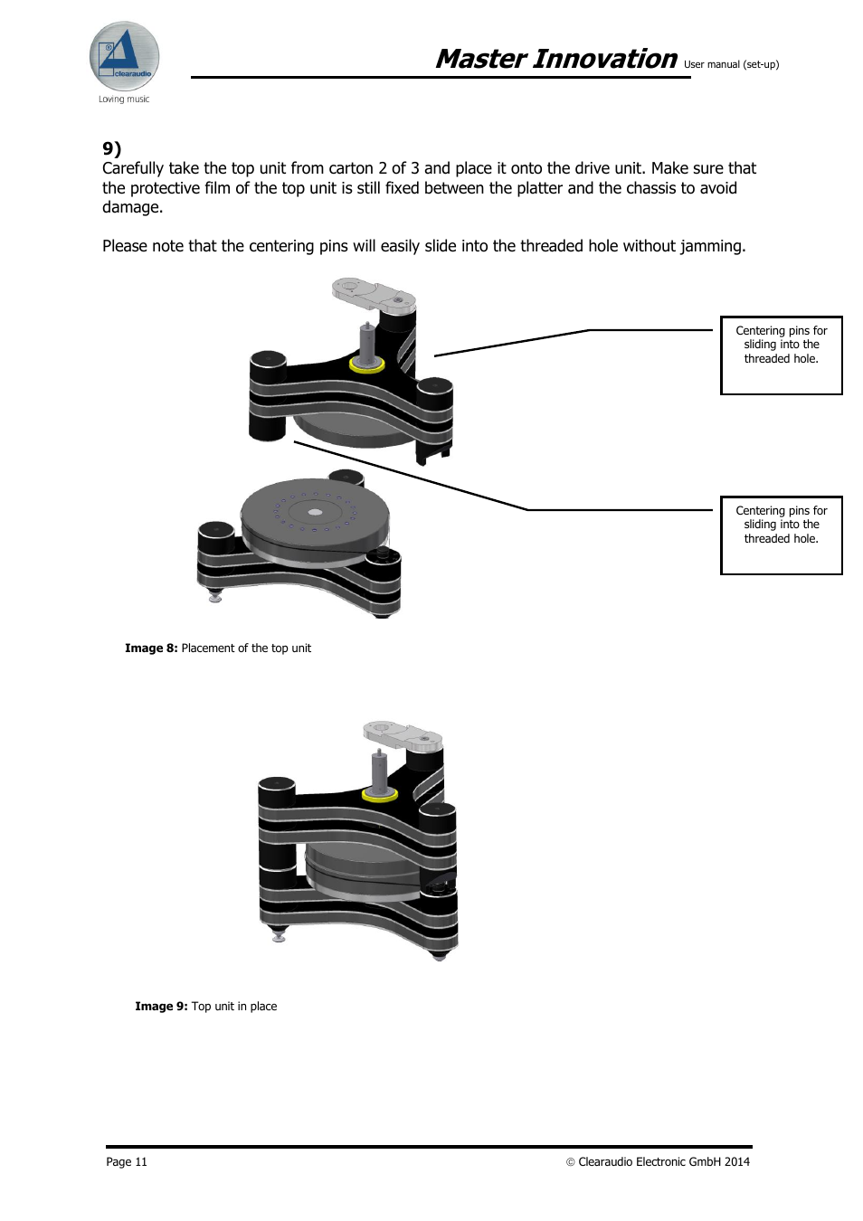 Master innovation | Clearaudio MASTER INNOVATION User Manual | Page 11 / 18