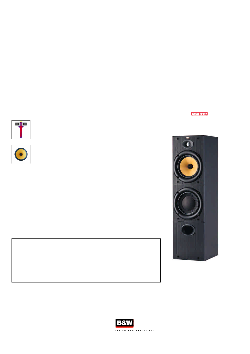 Bowers & Wilkins 600 Series 2 DM603 S2 User Manual | 1 page