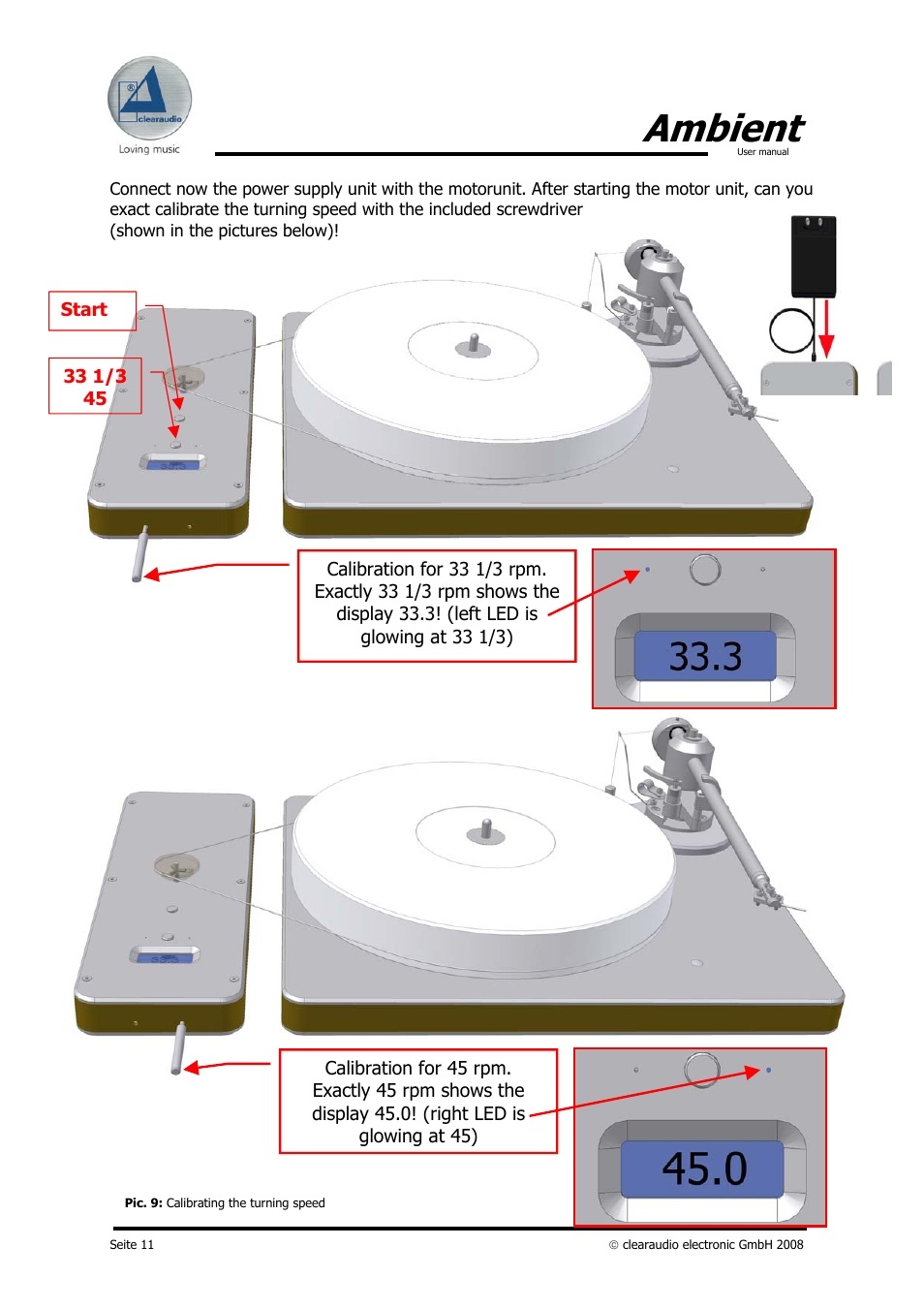 Ambient | Clearaudio AMBIENT User Manual | Page 11 / 22